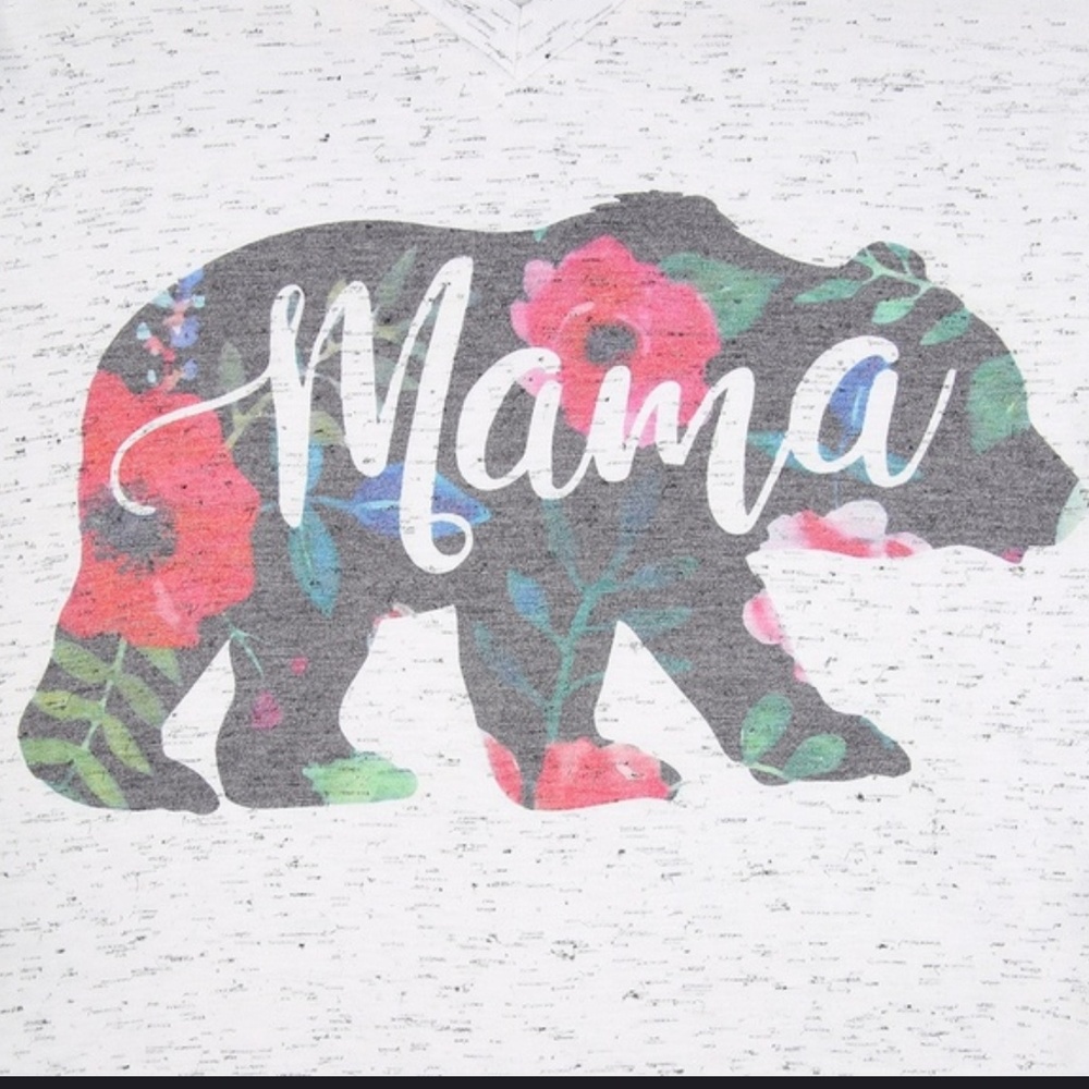 Mama Bear Vneck Tee - Picture 2 of 4